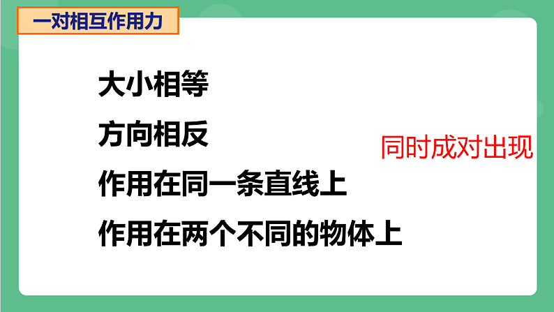 苏科版物理八年级下册 8.4力的作用是相互的 课件第7页