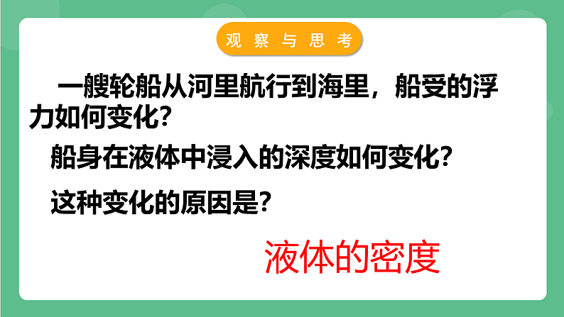 苏科版物理八年级下册 10.5物体的浮与沉 课件第8页