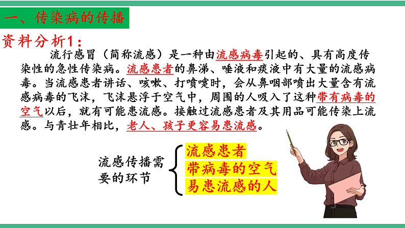 苏教版生物八年级下册 25.1传染病(第二课时) 课件第4页