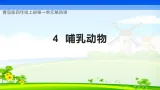 青岛版科学四年级上册 第4课 哺乳动物（教学课件+同步教案）