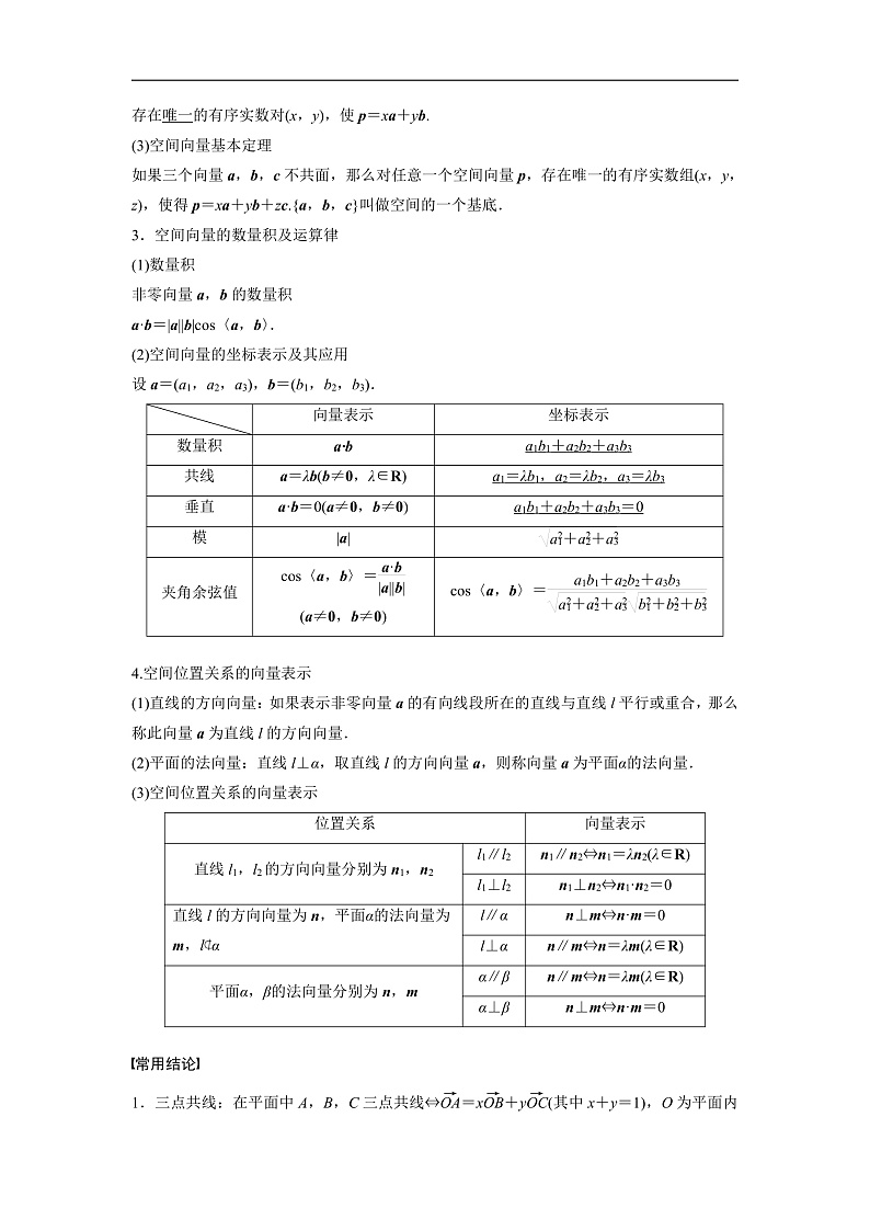 第七章 §7.6 空间向量的概念与运算-2025年新高考数学一轮复习(课件+讲义+练习)02