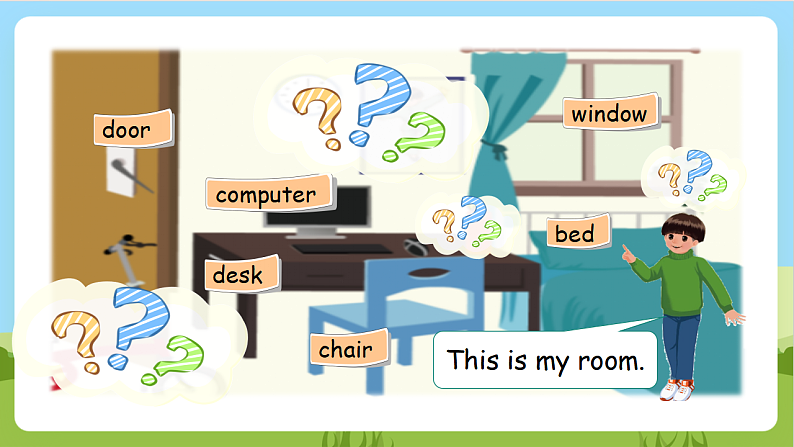 人教版英语五年级上册Unit 5《 There is a big bed PA Let's learn》课件+单元整体教案+动画素材07