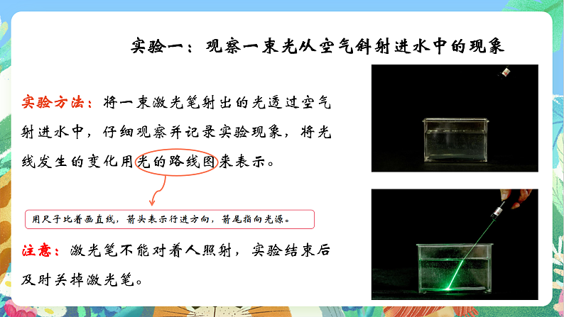 教科版科学五年级上册1.4《光的传播方向会发生变化吗》课件+教案+课后练习+学习任务单+素材08