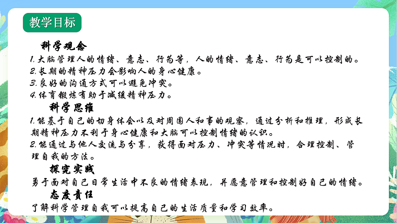 教科版科学五年级上册4.6《学会管理和控制自己》课件+教案+课后练习+学习任务单+素材02