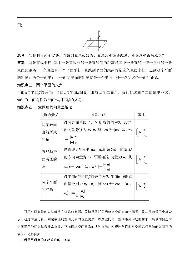 新高考数学二轮复习对点题型第19讲空间距离、二面角与空间向量(学生版)第2页