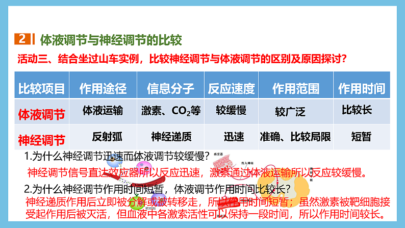 人教版高二生物选择性必修一 3.3.1 《体液调节与神经调节的比较和体温调节》课件07