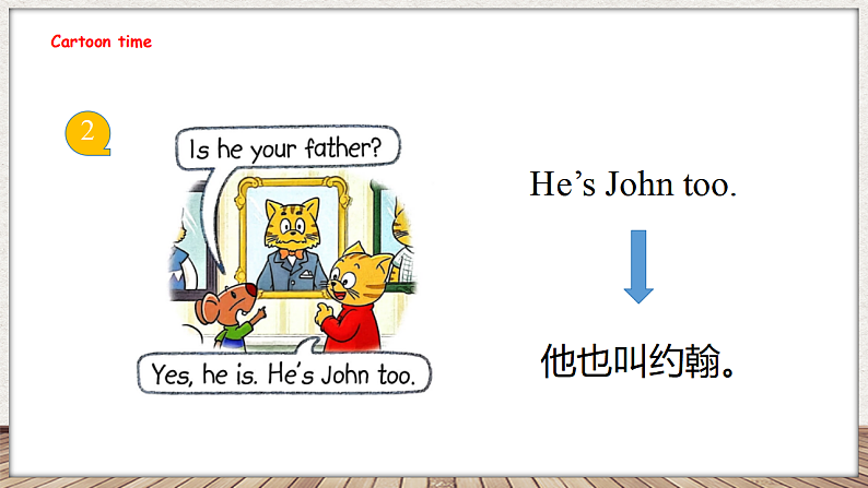 Unit 6 Is he your grandpa 第一课时 Cartoon time(课件)-2024-2025学年译林版(三起)英语三年级上册06