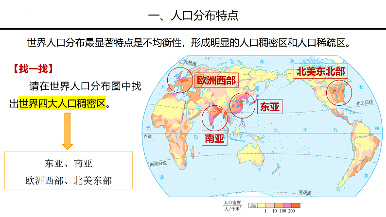 鲁教版2019高一地理必修第二册 1.1人口分布 精品课件06