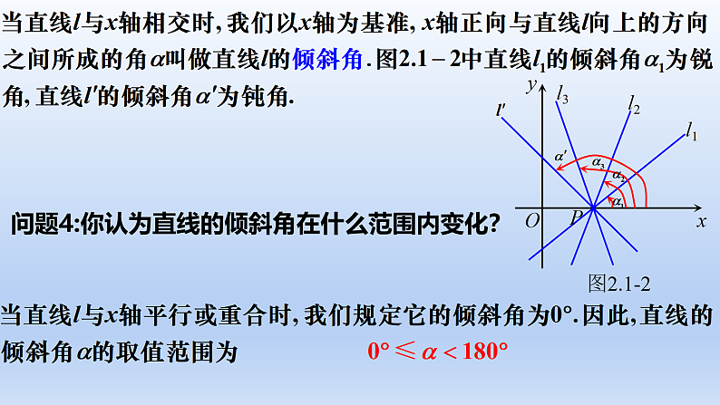 人教版A版数学高中选必一倾斜角与斜率(教学课件)第7页