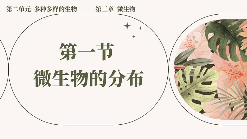 人教版生物七年级上册2.3.1《微生物的分布》课件01