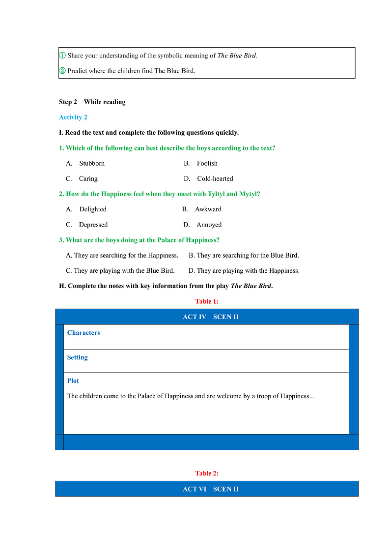 外研版高中英语选择性必修四Unit 2 Period 3《Developing ideas and present》教案第2页