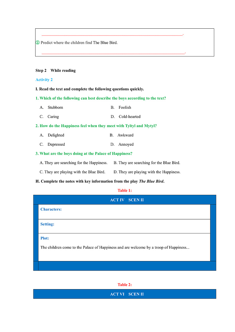 外研版高中英语选择性必修四Unit 2 Period 3《Developing ideas and presen》学案第2页
