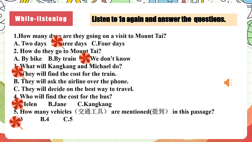 仁愛科普版英語八下 Unit 6 Topic 1 《Enjoy Cycling》Section A 課件第8頁