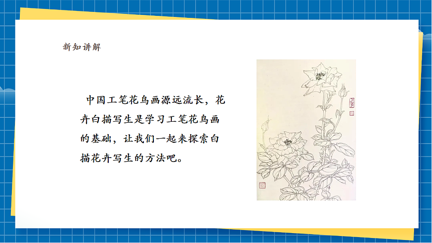 【新】嶺南版七上 第16課《白描花卉妙筆生》課件(25頁)第3頁