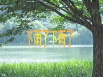 人美版（2024）二年级上册6.下雨了背景图课件ppt