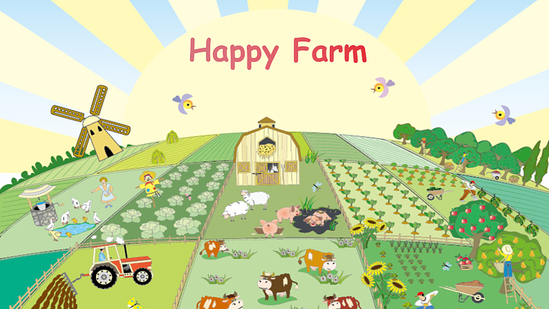 人教PEP英语四下 Unit4 At the farm A let's talk 课件第5页