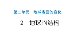 2024教科版科學(xué)五年級(jí)上冊(cè)第二單元地球表面的變化2 地球的結(jié)構(gòu)  作業(yè)課件