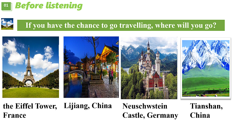 Unit 2 Travelling around Listening and Speaking 课件 2024-2025学年高中英语人教版(2019)必修第一册第8页