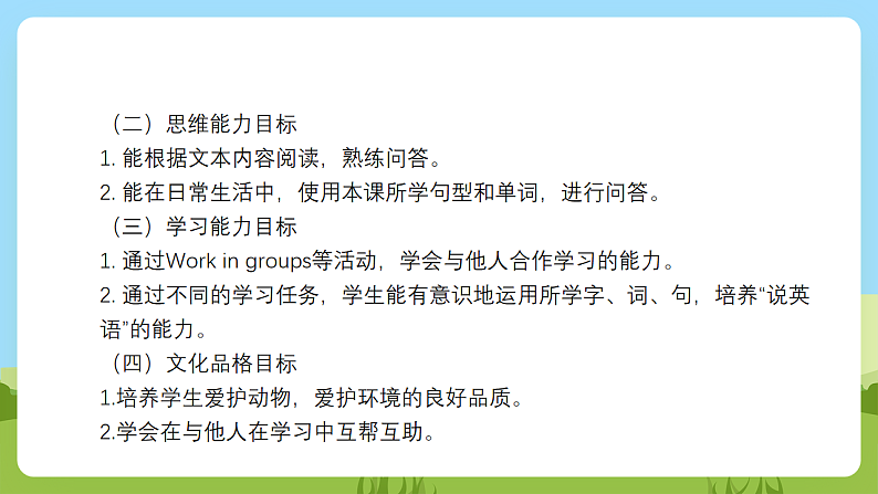 沪教牛津版(六三制一起)英语一下 Unit2《Listen and hear》Let's act& enjoy 课件第3页