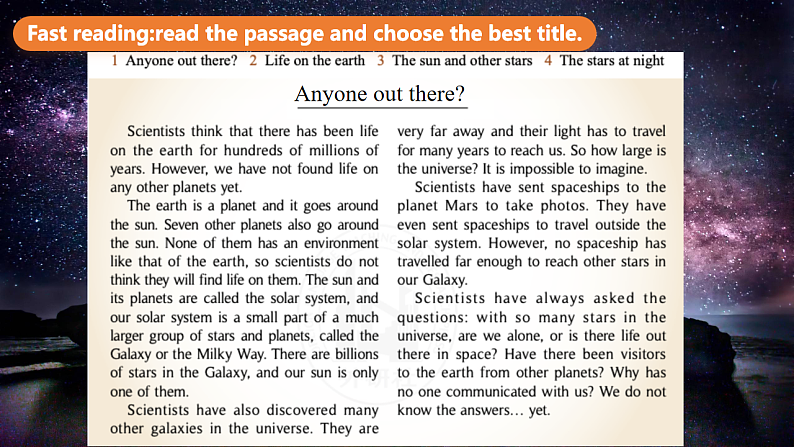 外研版英语八下 Module 3 Unit 2《We have not found life on any other planets yet》课件第8页