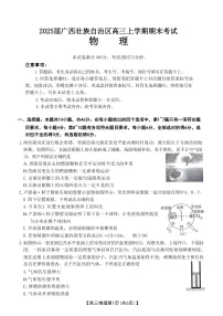 2025届广西壮族自治区高三上学期期末考试 物理 （解析版）