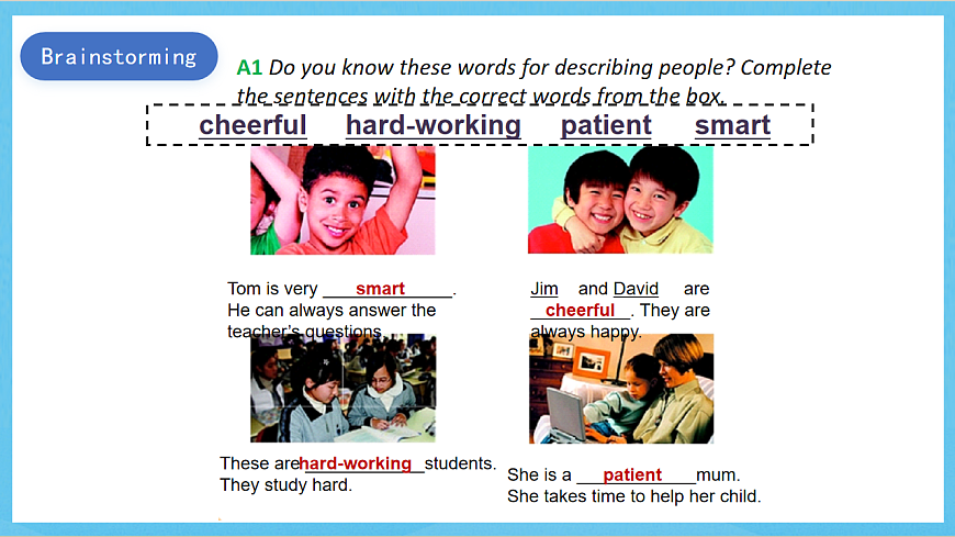 滬教牛津版(六三制)英語七下Module 1  Unit 1 《People around us》Reading課件第4頁