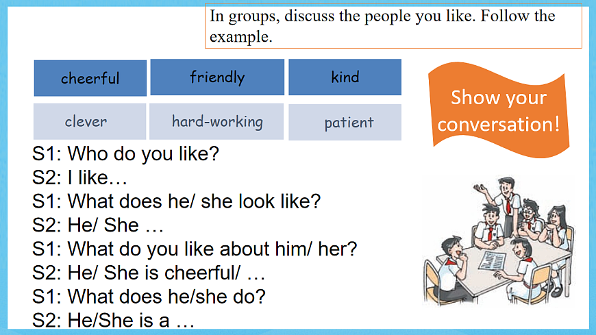 滬教牛津版(六三制)英語七下Module 1  Unit 1《 People around us 》Writing 課件第8頁