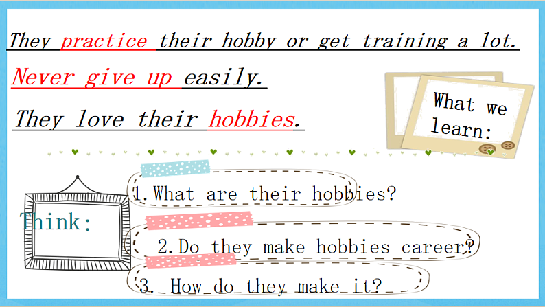 沪教牛津版(六三制)英语七下Unit 8《 From hobby to career 》Writing(My favourite hobby)课件第6页