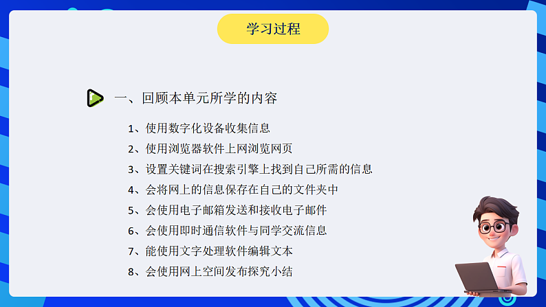 沪科版(湖南)信息技术五下 第一单元 单元小结《天气与生活——获取、加工与发布信息》课件第2页