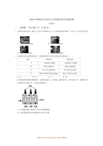 2025届四川省绵阳市安州区九年级上1月期末考试化学试卷(含答案)