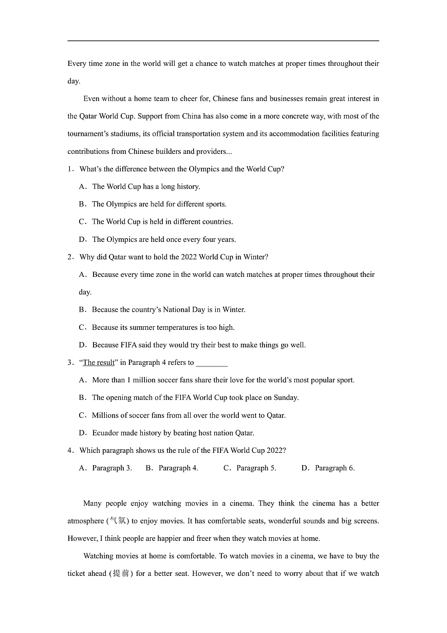 期末專題 閱讀理解（含解析） 仁愛版 八年級(jí)下冊(cè) 英語題型專項(xiàng)練習(xí)第2頁