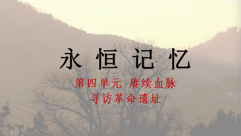 人教版初中美术七下第四单元4.2永恒记忆课件ppt第1页