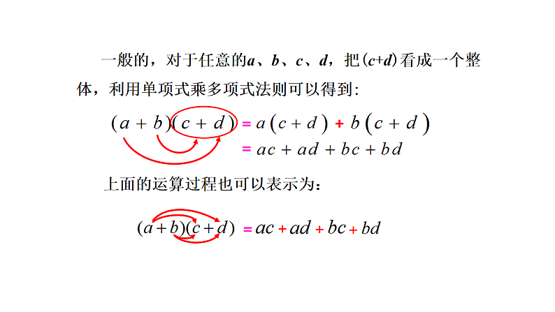 苏教版初中数学七下第八章课件(PPT)8.3多项式乘多项式第3页