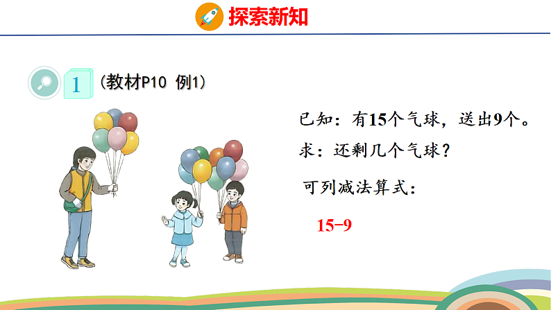 人教(2024)数学一下课件 第二单元 第一课时 十几减9第6页