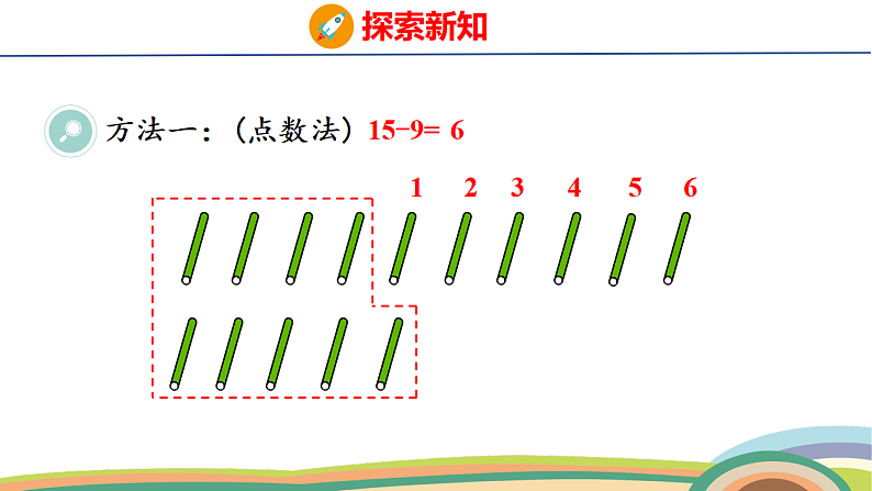 人教(2024)数学一下课件 第二单元 第一课时 十几减9第7页