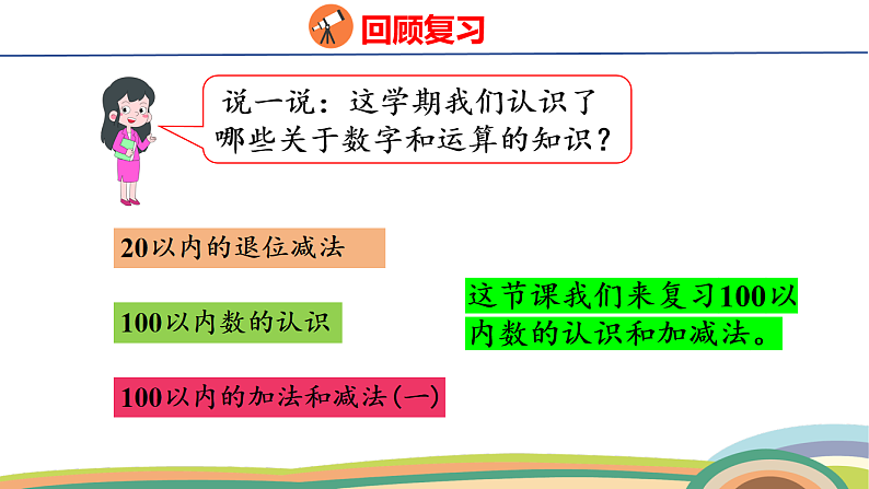 人教(2024)数学一下课件 第七单元 第一课时 数与运算第3页