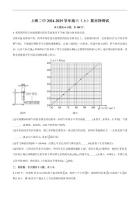 上海市第二中学2024-2025学年高三上学期期末物理试卷