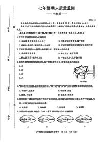吉林省长春市宽城区 2024-2025学年七年级上学期 期末 生物试题
