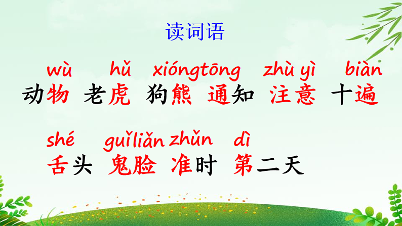 人教版(2024)一年级语文下册16动物王国开大会第1课时课件第7页