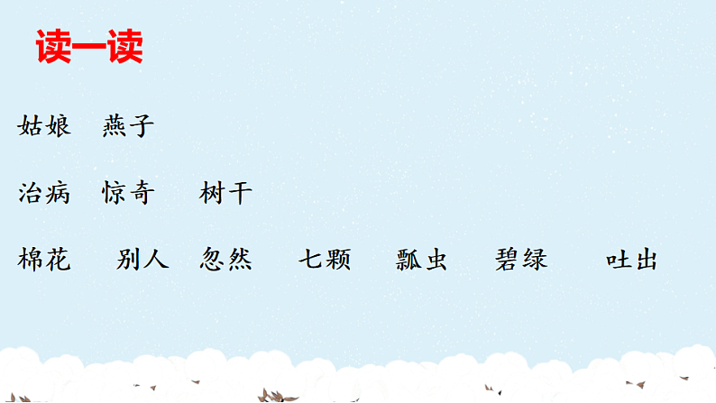 人教版(2024)一年级语文下册18棉花姑娘第2课时课件第3页