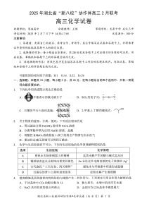 湖北省2025年“新八校”协作体2025届高三下学期2月联考-化学试卷+答案
