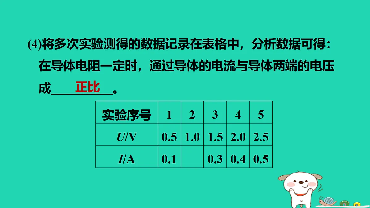 2024九年级物理上册拔高学习2探究电流与电压和电阻的关系习题课件鲁科版五四制第7页