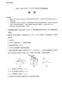 山东省天一大联考齐鲁名校教研共同体2025届高三下学期开学质量检测联考-物理试题+答案