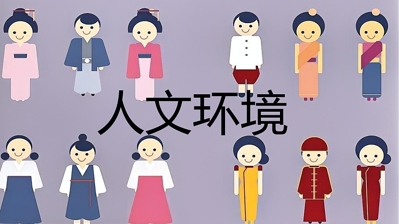 人教版七年级地理下学期7.2《人文环境》课件第1页