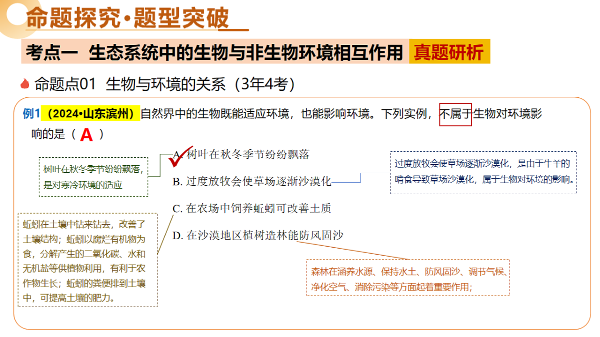 主题三 生物与环境(二轮突破课件)2025年中考生物二轮复习讲练测第6页