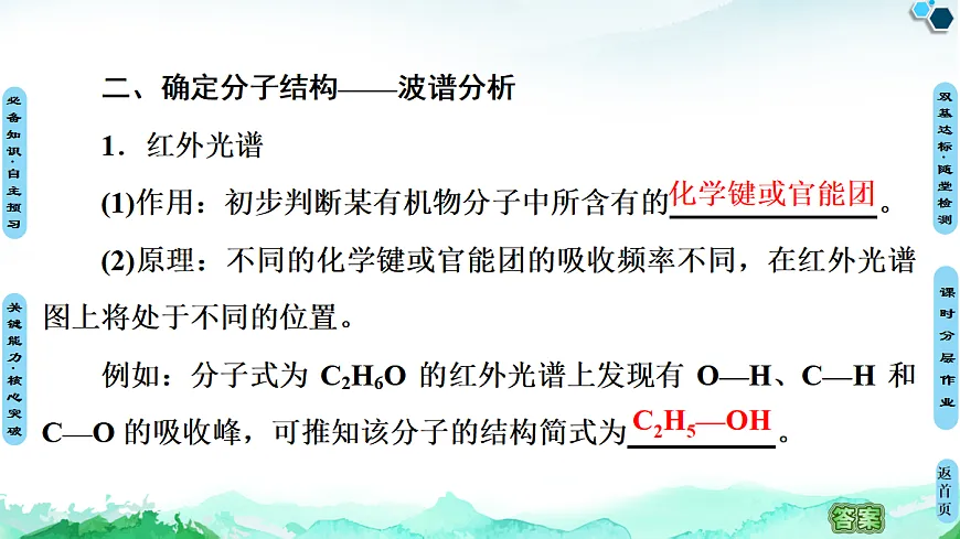 第1章 第2节 第2课时 有机物分子式与分子结构的确定 课件【新教材】人教版(2019)高中化学选择性必修3第8页
