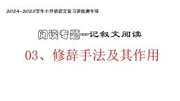 專題03 修辭手法及其作用（課件）2024-2025學(xué)年小升初語(yǔ)文復(fù)習(xí)講練測(cè)（統(tǒng)編版）