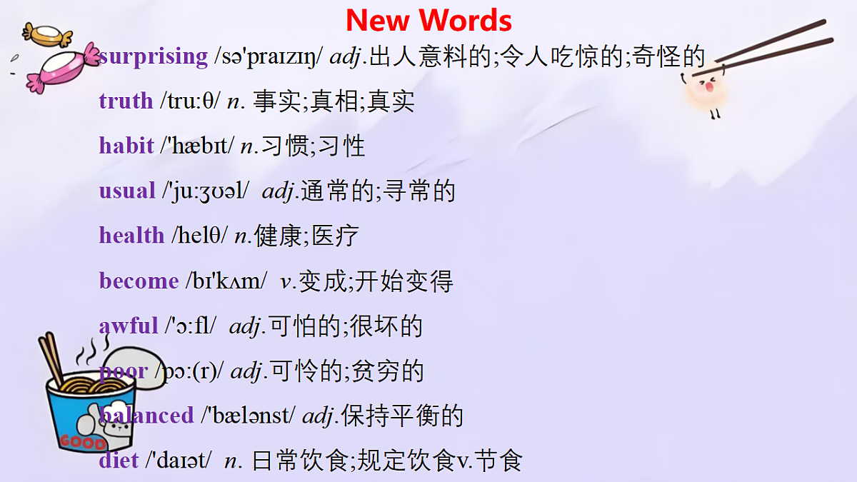 Unit 7 Lesson1 You are what you eat(同步课件)-2024-2025学年七年级英语下册(冀教版2024)第7页