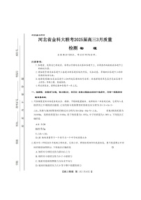 2025届河北省金科大联考高三下学期3月质量检测试题 物理 (解析版)