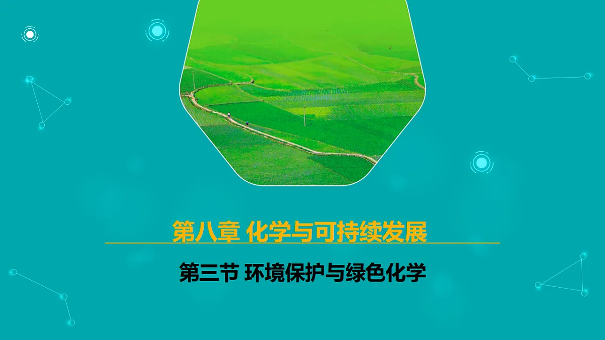高中化学人教版2019必修二 8.3第三节 环境保护与绿色化学 课件第1页